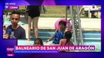 Vacacionistas saturan balneario en San Juan de Aragón esta Semana Santa