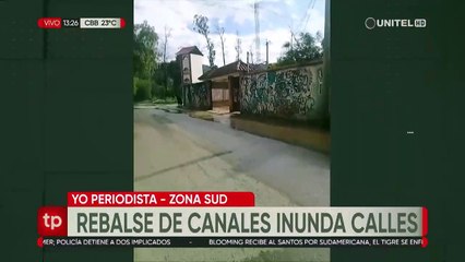 Rebalse de canales de riego afecta domicilios y a un politécnico