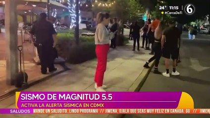 Sismo de magnitud 5.5 activa alerta de sísmica en CDMX
