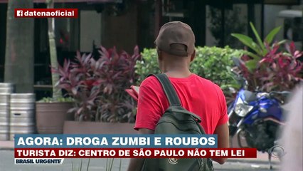 "Centro de São Paulo não tem lei", diz turista 04/04/2023 18:33:03