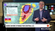 Severe storm and tornado threat ramping up Tuesday evening in the central US
