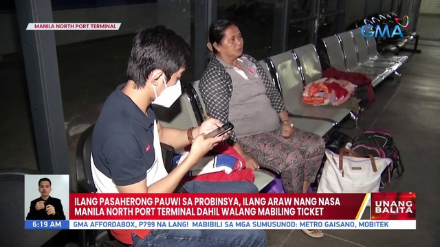 Ilang pasaherong pauwi sa probinsya, ilang araw nang nasa Manila North Port Terminal dahil walang mabiling ticket | UB