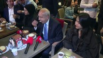 Kılıçdaroğlu ile öğrenciler arasında güldüren sütlaç diyaloğu: Şimdi Erdoğan 'Kılıçdaroğlu malı götürdü' diyecek