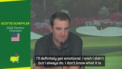 Scheffler expecting to be 'emotional' at Masters Champions Dinner