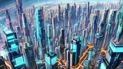 Cyberpunk AI generated relaxing music sleep, study