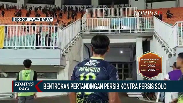 Ricuh Suporter Persib Vs Persis Solo di Stadion Pakansari Bogor!
