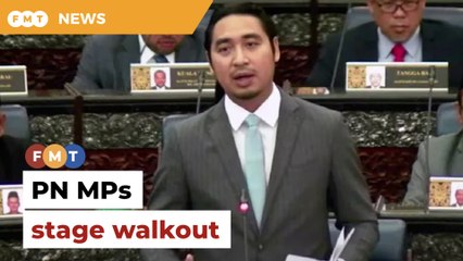 PN MPs stage walkout from Dewan Rakyat