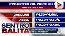 Higit P1 na taas-presyo sa gasolina, nakaamba ngayong linggo; diesel, kerosene, may taas-presyo rin