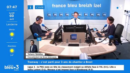 Début des travaux du tramway à Brest, Yohann Nédélec