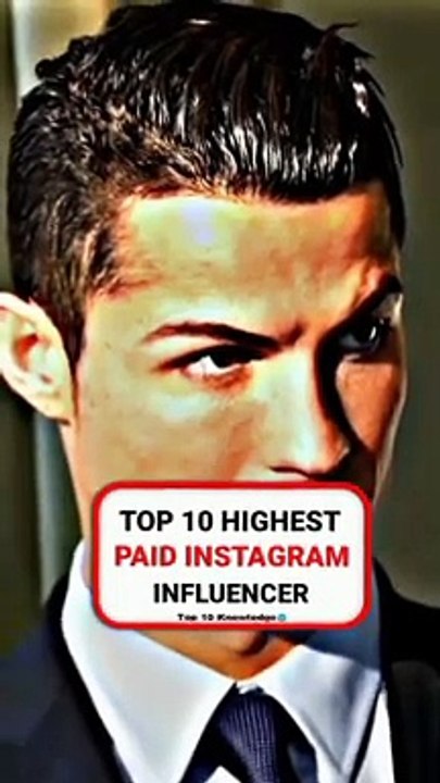 Top 10 Highest-paid Instagram influencers in the World #shorts #topten #top10 #popular #trend #instagram #trending #follow #love #viral #like #instagood