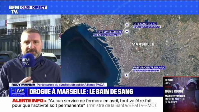 Fusillades à Marseille: Ce n'est pas une spécialité des quartiers nord de faire des règlements de comptes , affirme Rudy Manna (Alliance PACA)