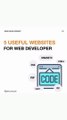 Best 5 useful websites for web developers | Useful websites 2023 | Tech Sajid Hameed