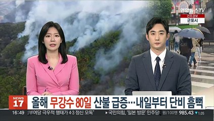 올해 무강수 80일 산불 급증…내일부터 단비 흠뻑