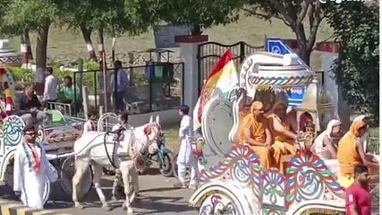 बैतूल: जैन समाज ने कीर्ति स्तंभ पर झंडा वंदन कर निकाली शोभायात्रा,विधायक हुए शामिल
