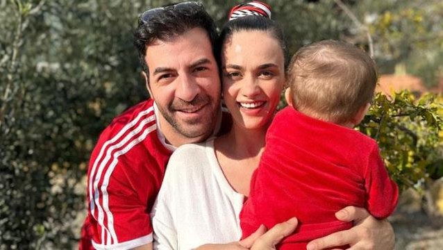 Hande Soral ve İsmail Demirci çifti ilk kez bebeklerinin yüzünü gösterdi
