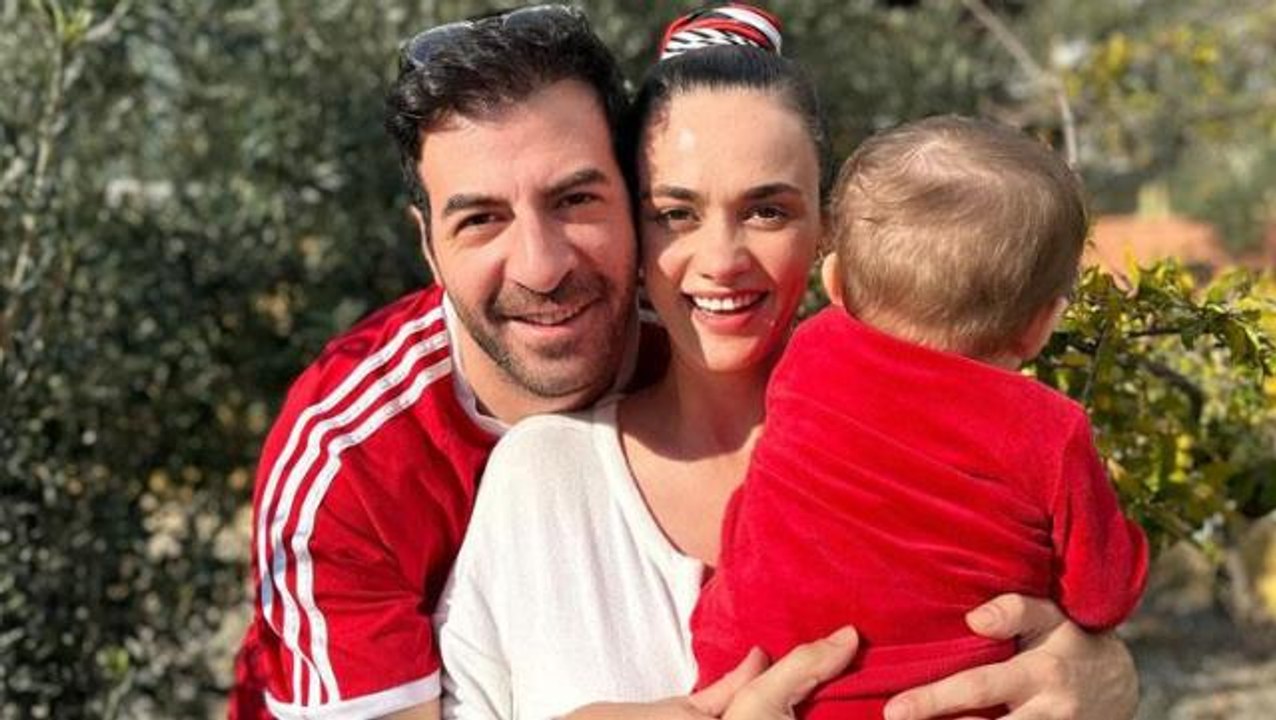 Hande Soral ve İsmail Demirci çifti ilk kez bebeklerinin yüzünü gösterdi