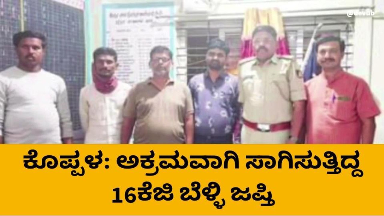 ಕೊಪ್ಪಳ: ಅಕ್ರಮವಾಗಿ ಸಾಗಿಸುತ್ತಿದ್ದ 16ಕೆಜಿ ಬೆಳ್ಳಿ 1.10 ಲಕ್ಷ ನಗದು ಜಪ್ತಿ