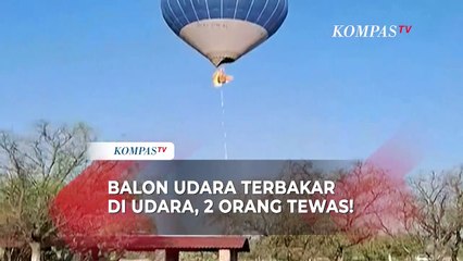 Ngeri! Balon Udara di Meksiko Terbakar di Langit, 2 Orang Tewas!