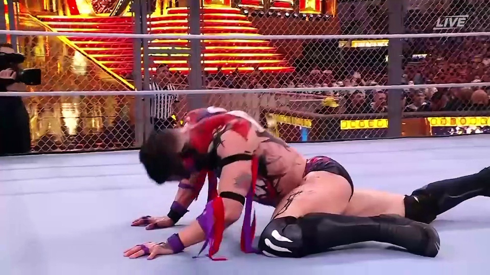 HELl IN A CELL EDGE Vs THE DEMON BALOR Full WRESTLEMANIA link in description Hindi Telugu