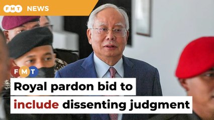 Najib cites dissenting judgment in application for royal pardon