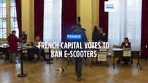 Parisians vote to banish electric scooters from the city’s streets