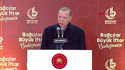 İSTANBUL-CUMHURBAŞKANI ERDOĞAN, BAĞCILAR'DA İFTAR PROGRAMINA KATILDI