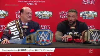 Reigns challenges anyone to defeat him- WrestleMania 39 Sunday Press Conference Highlights