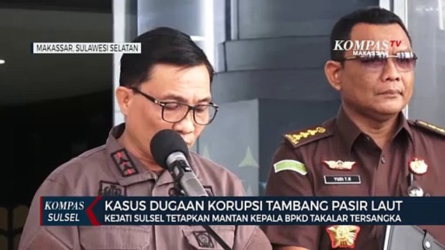 Dugaan Korupsi Tambang Pasir Laut, Kejati Tetapkan Mantan Kepala BPKD Takalar Tersangka