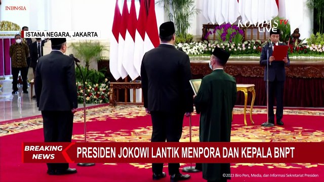Sah! Dito Ariotedjo Dilantik Jadi Menpora, Gantikan Zainudin Amali