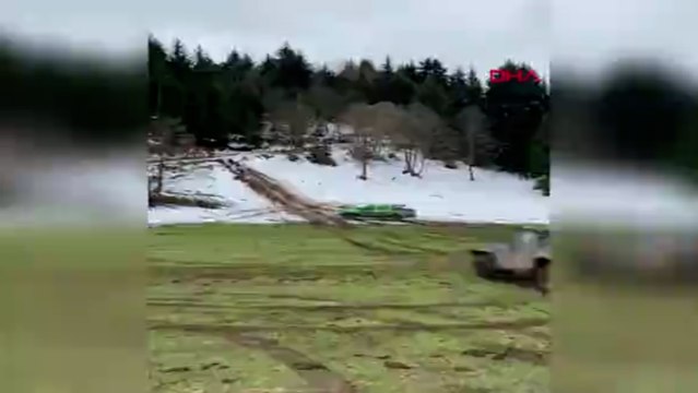 Off-road aracının takla attığı kaza, kamerada