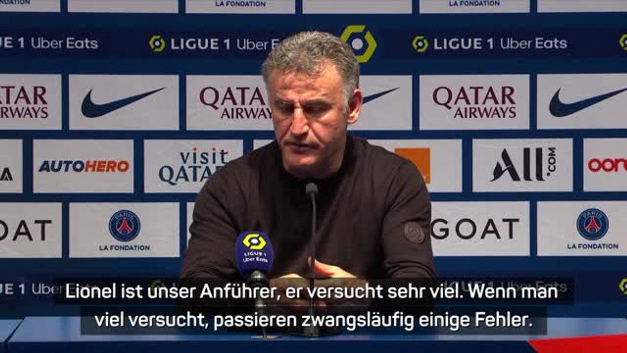 Galtier: Pfiffe gegen Messi 'sehr hart'