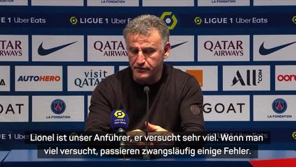 Galtier: Pfiffe gegen Messi "sehr hart"
