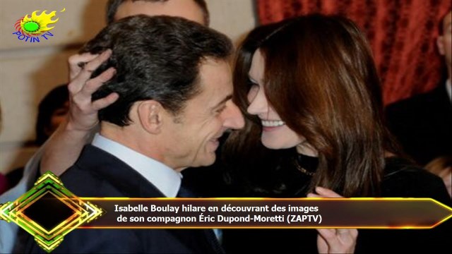 Isabelle Boulay hilare en découvrant des images de son compagnon Éric Dupond-Moretti (ZAPTV)