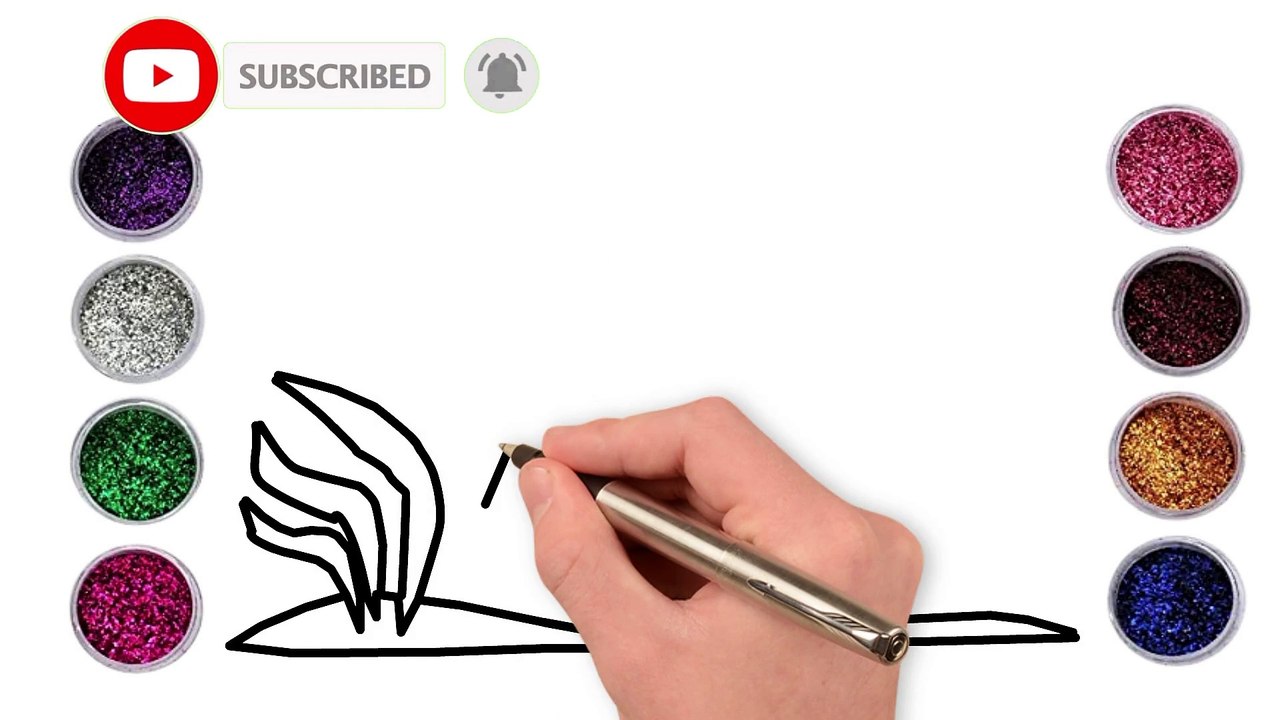 How to draw a Fish for children, Painting and Coloring for Kids and Toddlers | Coloring pages #0677