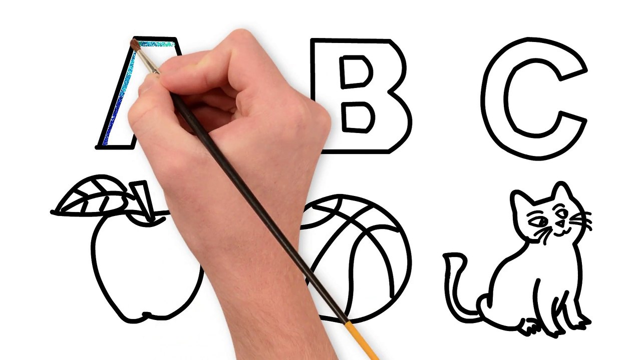 ABC, alphabets Drawing, Painting and Coloring for Kids & Toddlers  Draw, Paint and Learn #210