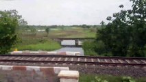 Amazing beautiful Train Tour Through The Green Mountains fields in Odisha Indian Railway