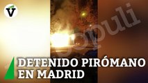 La Policía caza a un peligroso pirómano en Madrid: agredió a puñetazos a los agentes