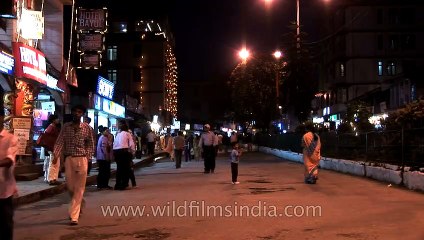 Night shopping in Gangtok, Sikkim