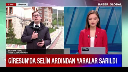 Giresun'da selin ardından yaralar sarıldı