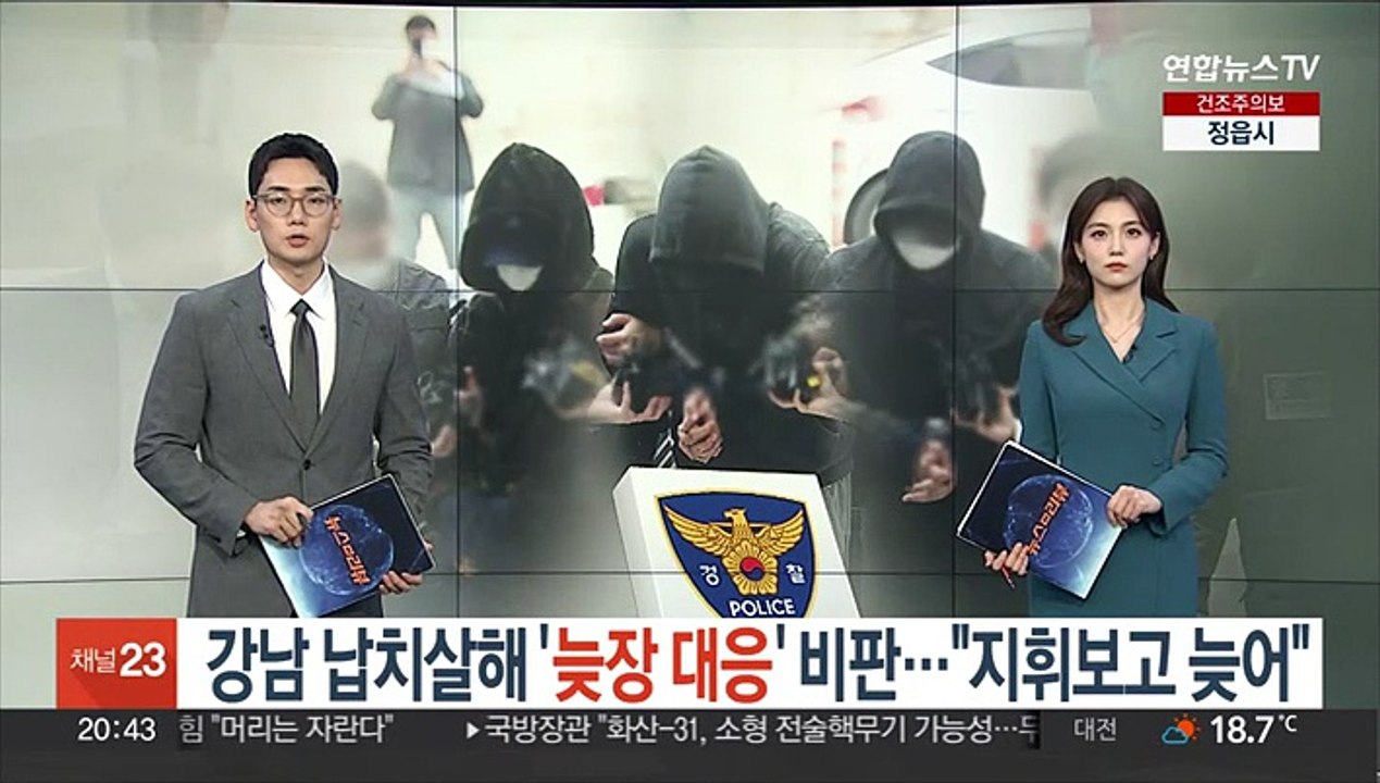 강남 납치살해 '늦장대응' 비판…"지휘보고 늦어"