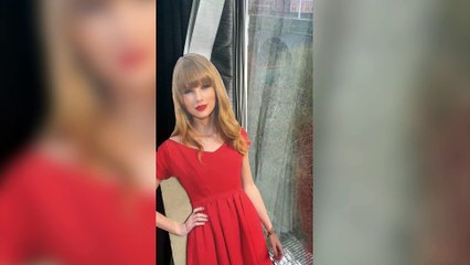 Taylor Swift cardboard cut-out that commuters love is going to auction
