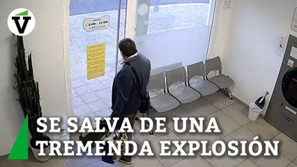 Se salva por 10 segundos de una tremenda explosión