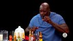 Shaq Tries to Not Make a Face While Eating Spicy Wings | Hot Ones | First We Feast