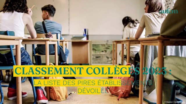 Classement collèges 2023 : la liste des pires établissements dévoilée