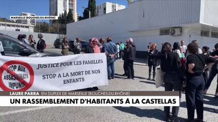 Un rassemblement spontané au pied de la cité Castellas, après la mort  de deux personnes