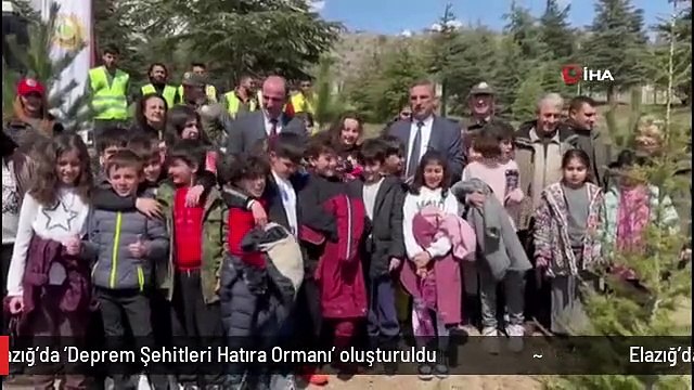 Elazığ'da 'Deprem Şehitleri Hatıra Ormanı' oluşturuldu