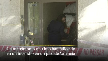 Un matrimonio y su hijo mueren en el incendio de un piso en el que convivían en Valencia