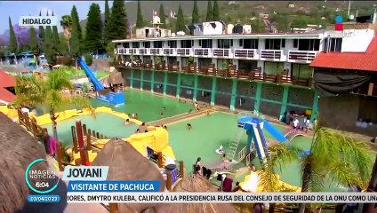 Download Video: Turistas disfrutan de los parques acuáticos de Ajacuba, Hidalgo