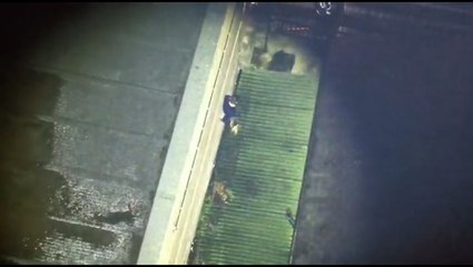 Two men caught sleeping on nightclub rooftop by police drone