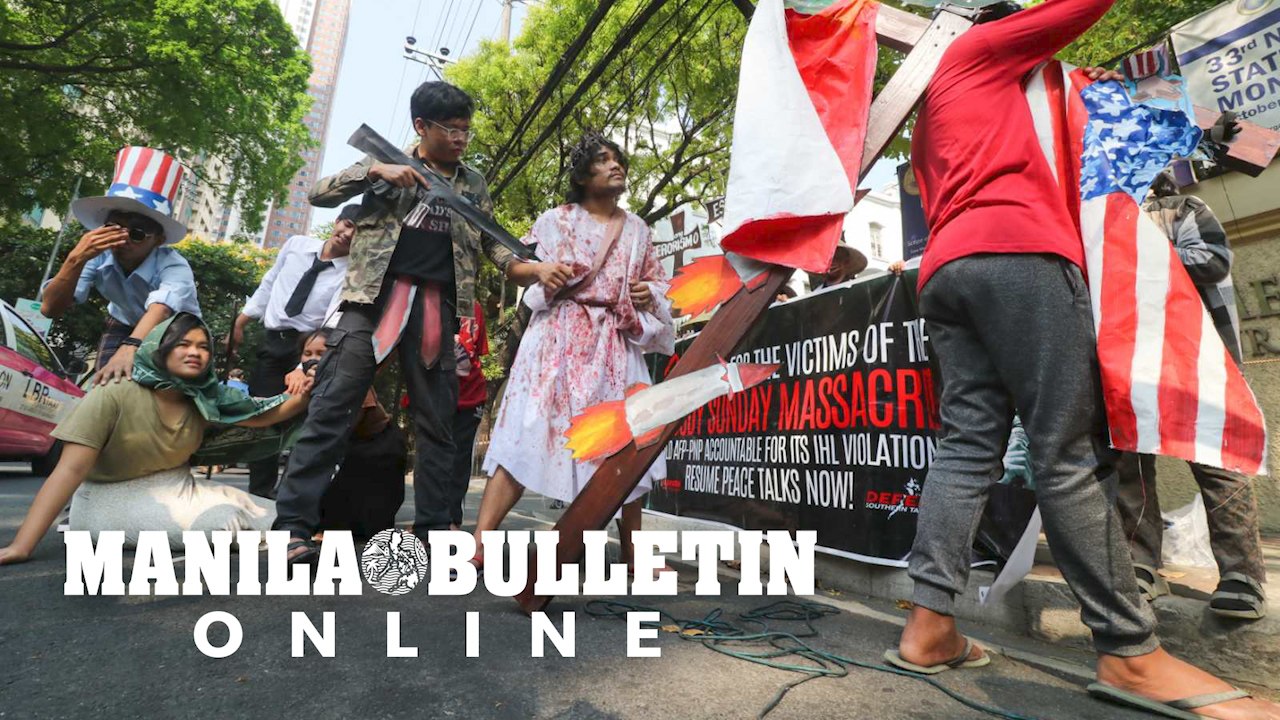 Religious groups and civic organizations held their version of the station of the cross in front of DOJ